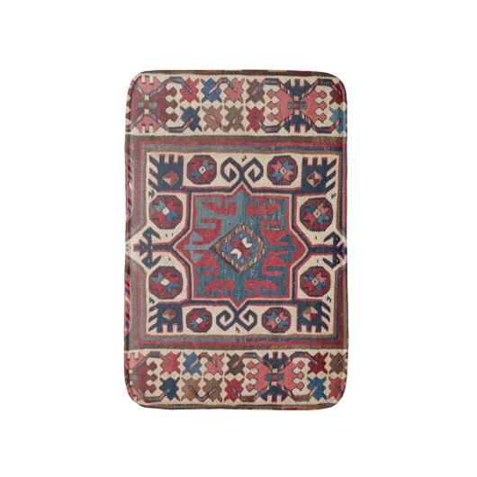 Red Blue Western Santa Fe Cowboy   Badmat (Voorkant Verticaal)