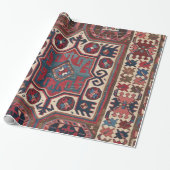 Red Blue Western Santa Fe Cowboy   Cadeaupapier (Uitgerold)