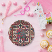 Red Blue Western Santa Fe Cowboy   Papieren Bordje (Feest)