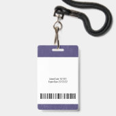 Red Blue White Foto Barcode Logo Medische staf Badge (Achterkant met lanyard)
