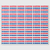 Red Blue White-kleurenpatronen Cadeaupapier (Vlak)