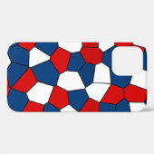 Red Blue White Patroon Case-Mate iPhone Case (Achterkant (horizontaal))