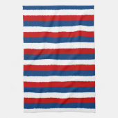 Red Blue White Patroon Theedoek (Verticaal)