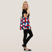 Red Blue White Patroon Tote Bag (Op model)