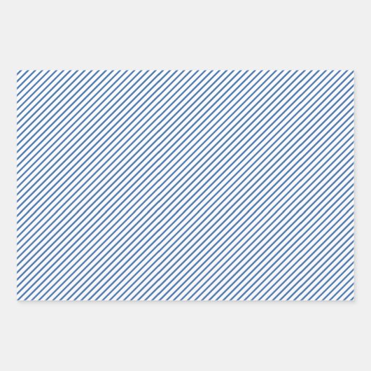 Red Blue White Stripes en Stars Patriotic Inpakpapier Vel (Voorkant)