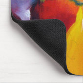 Red Blue Yellow Green Expressionist Abstracte Art Muismat (Hoek)