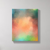 Red Blue Yellow Green Modern Abstract kunstkleurri Canvas Afdruk (Voorkant)