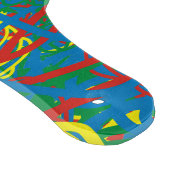 Red Blue Yellow Green Scribble Hot Mess Graffiti Snijplank (Hoek)