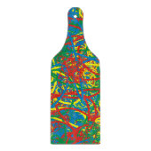 Red Blue Yellow Green Scribble Hot Mess Graffiti Snijplank (Voorkant)