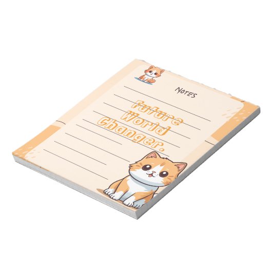 Red Blue Yellow Playful Kids Personalized Notepad Notitieblok (Linkerzijde)