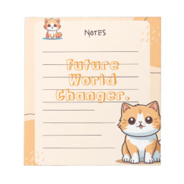 Red Blue Yellow Playful Kids Personalized Notepad Notitieblok