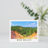 Red Bluff Landscape Overzicht - Mississippi-scènes Briefkaart (Staand voorkant)