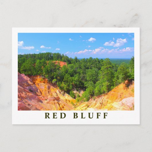 Red Bluff Landscape Overzicht - Mississippi-scènes Briefkaart (Voorkant)