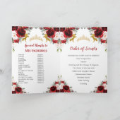 Red Blush Floral Charro Quinceañera Bestellen Even Programma (Binnen)