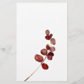 Red Blush Floral Rozen Bridal Game raadt de Dress Flyer (Achterkant)