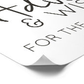 Red Blush Floral Rozen Elegant Advisement wint Poster (Hoek)