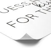 Red Blush Floral Rozen raden hoeveel Kisses Game Poster (Hoek)