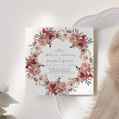 Red Blush Floral Rozen Weddenschap
