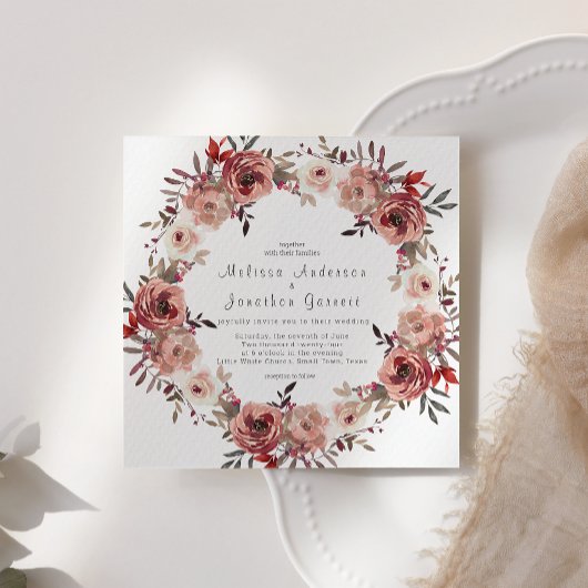 Red Blush Floral Rozen Weddenschap