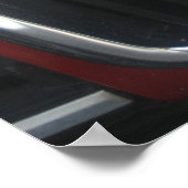 Red BMW 635 CSi Grill (Twin Kidney) Poster (Hoek)