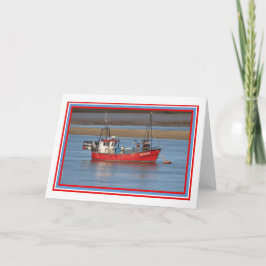 Red Boat Groeten Kaart