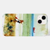 Red Boat in Mundesley Case-Mate iPhone Case (Achterkant (horizontaal))