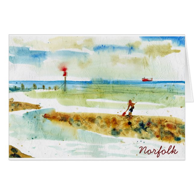 Red Boat in Mundesley, Norfolk (Voorkant Horizontaal)