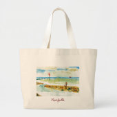 Red Boat in Mundesley, Norfolk Grote Tote Bag (Voorkant)