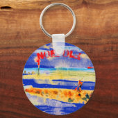 Red Boat in Mundesley, Norfolk Sleutelhanger (Voorkant)