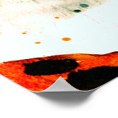 Red Boat in Norfolk waterverf art Poster (Hoek)