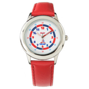 Red Boat Kinder Leerwacht Uur- en minutengids Horloge