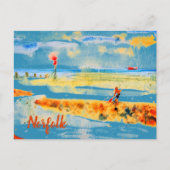 Red Boat op het strand in Mundesley, Norfolk Brief Briefkaart (Voorkant)