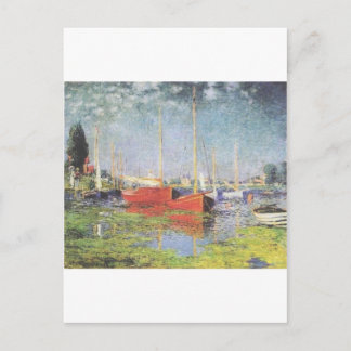 Red Boats, Argenteuil, Claude Monet Briefkaart