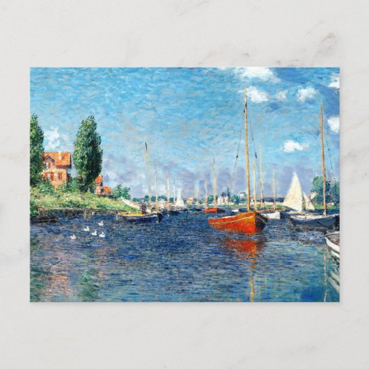Red Boats, Argenteuil, door Claude Monet, Briefkaart (Voorkant)