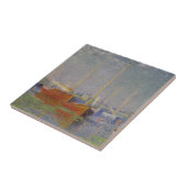 Red Boats in Argenteuil door Claude Monet Tegeltje (Zijkant)