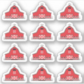 Red Boerderij Barn Homestead Chores Farmyard Plann Sticker (Voorkant)