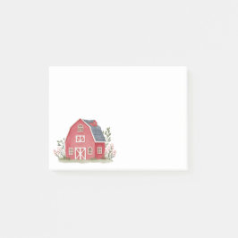 Red Boerderij Barnyard Modern Post-it® Notes