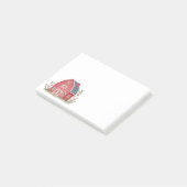 Red Boerderij Barnyard Modern Post-it® Notes (Schuin)