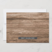 Red Boerderij Tractor Foto 1st First Birthday Part Kaart (Achterkant)