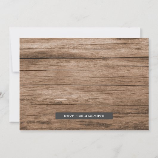 Red Boerderij Tractor Foto 1st First Birthday Part Kaart (Achterkant)