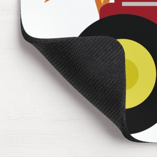 Red Boerderij Tractor Muismat (Hoek)