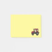 Red Boerderij Tractor Post-it® Notes (Voorkant)