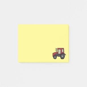 Red Boerderij Tractor Post-it® Notes