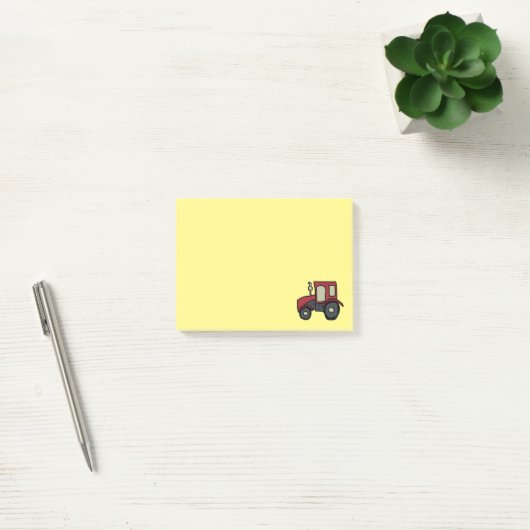 Red Boerderij Tractor Post-it® Notes (Kantoor)