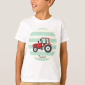 Red Boerderij Tractor T-shirt (Voorkant)