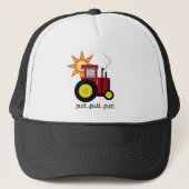 Red Boerderij Tractor Trucker Pet (Voorkant)