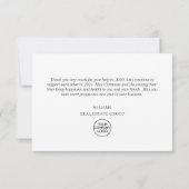  Red Boerderij Truck Holiday Corporate Kerstmis Bedankkaart (Achterkant)