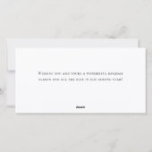 Red Boerderij Truck kerst Corporate Greep Feestdagenkaart (Achterkant)