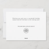 Red Boerderij Truck kerst Corporate Greep Feestdagenkaart (Achterkant)