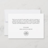 Red Boerderij Truck kerst Corporate Holiday Bedankkaart (Achterkant)